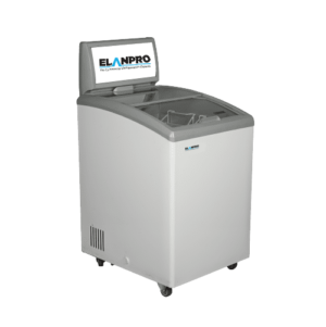 Curved Glass Top Freezer With Canopy