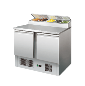 2 door Salad Undercounter With Prep Table